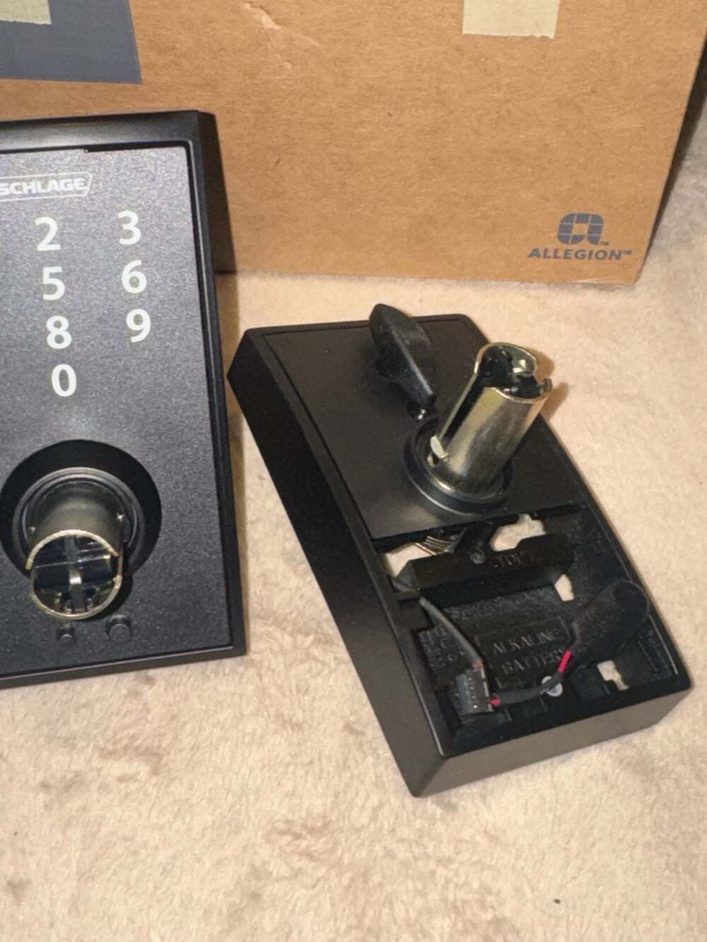 Schlage FE695 CEN 622 Keypad Lever Lock Matte Black